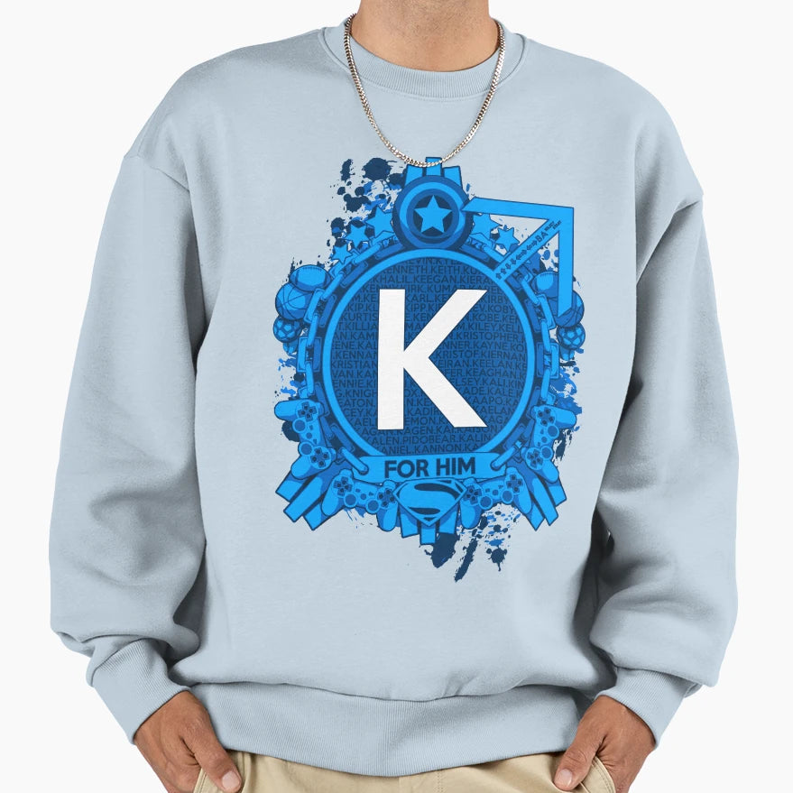 Him K Sweatshirt - Trendy Graphic Men Women - T-Shirt, Sweatshirt, Hoodie