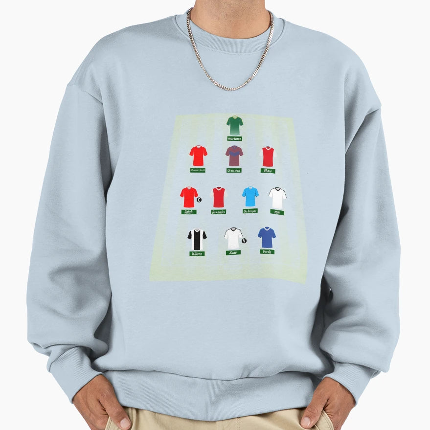 Fantasy Premier League Squad Sweatshirt - Unique Graphic Men Women - T-Shirt, Sweatshirt, Hoodie