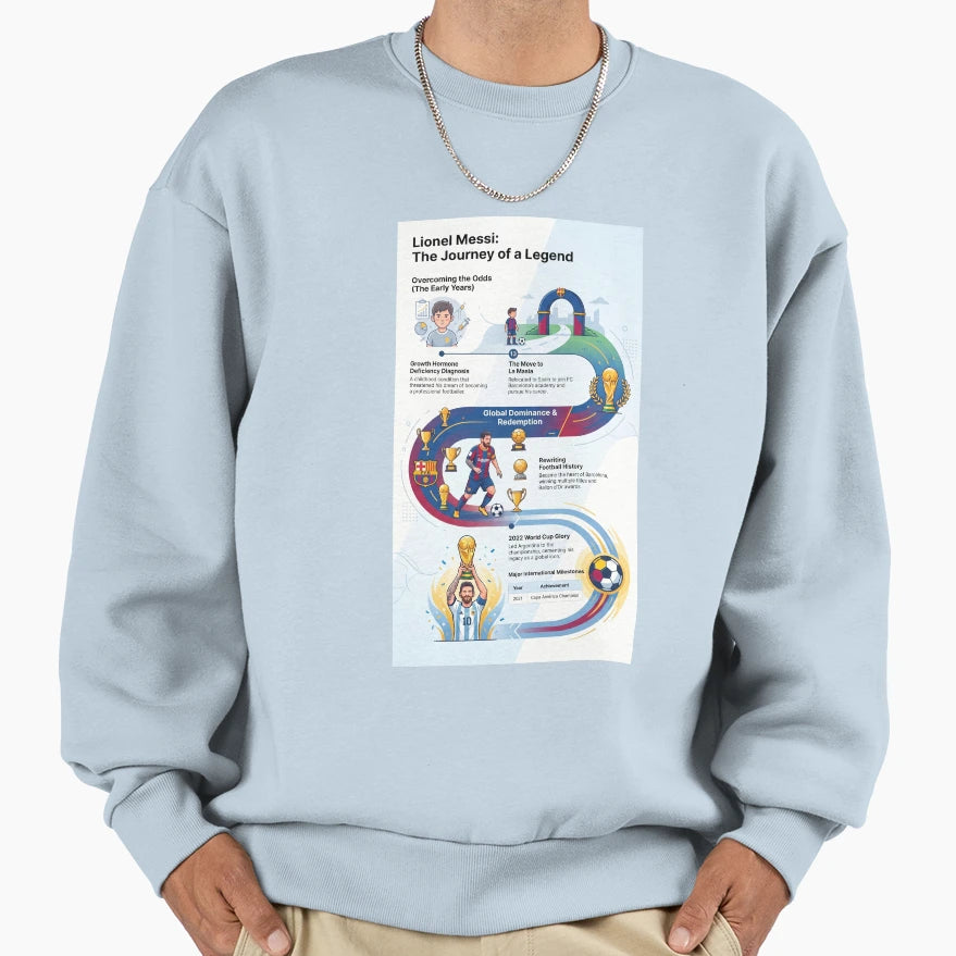 Messi Sweatshirt - Trendy Graphic for Adults - T-Shirt, Sweatshirt, Hoodie