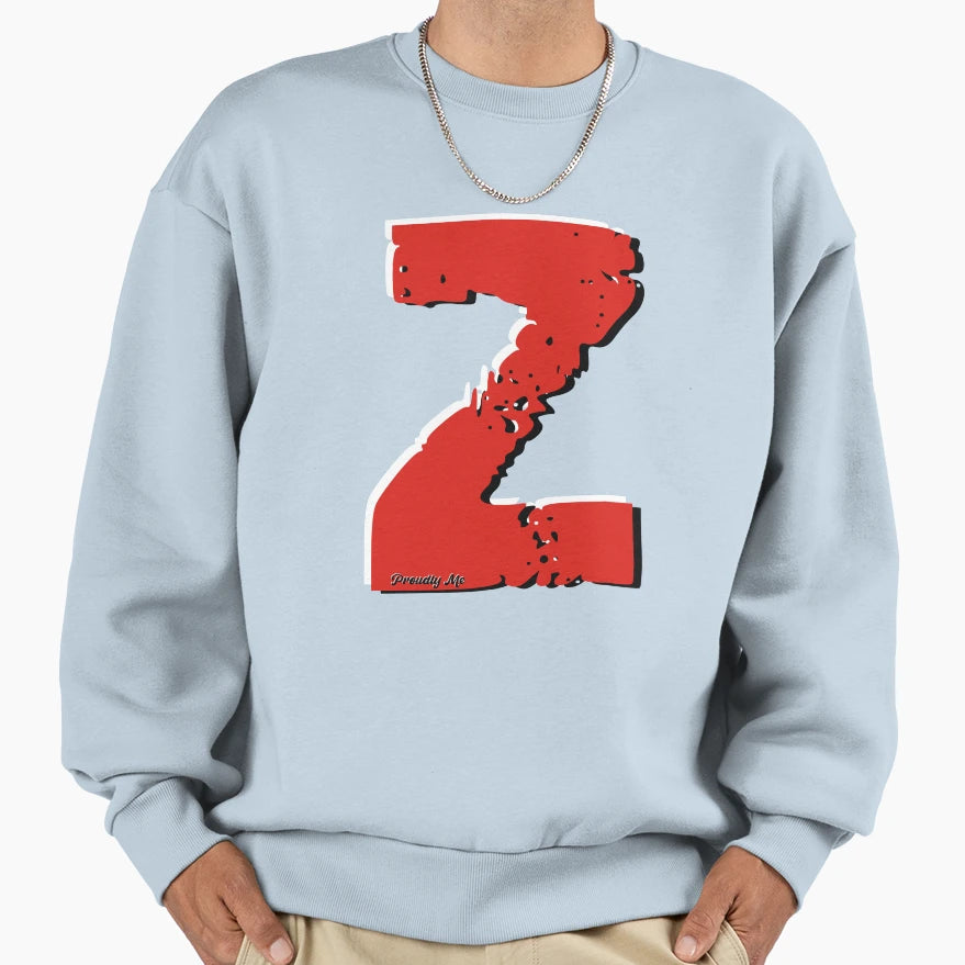 Initials Z Sweatshirt - Streetwear Style Men Women - T-Shirt, Sweatshirt, Hoodie