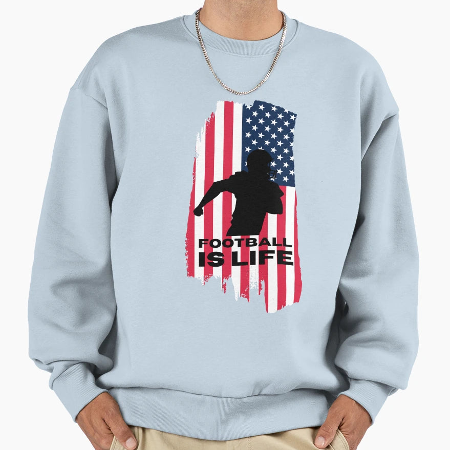 Football Life Sweatshirt - Novelty Apparel Unisex - T-Shirt, Sweatshirt, Hoodie