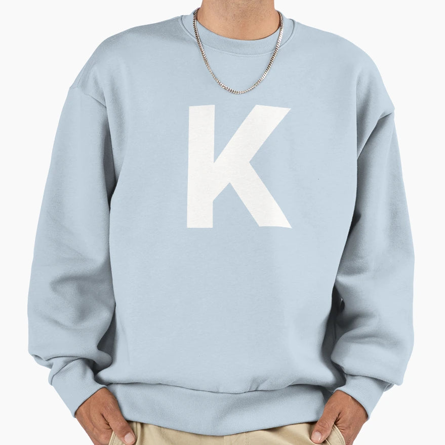 Letter K Upper Case Matching Group Sweatshirt - Streetwear Style Unisex - T-Shirt, Sweatshirt, Hoodie