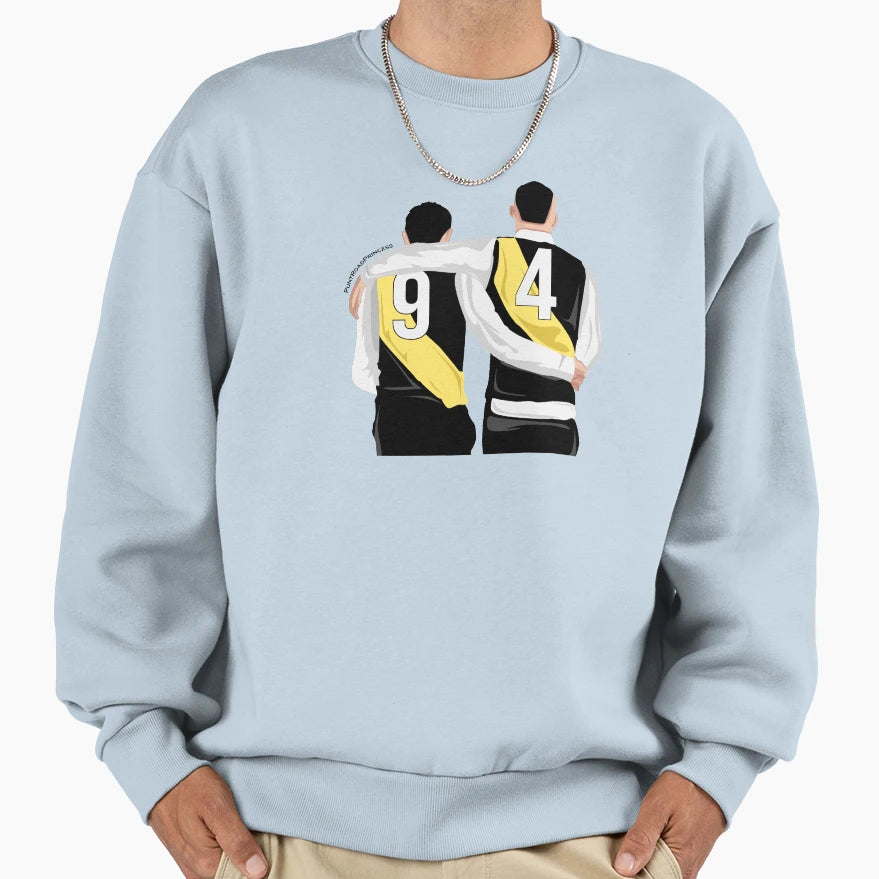 Dustin Martin Trent Cotchin Sweatshirt - Minimalist Print for Adults - T-Shirt, Sweatshirt, Hoodie