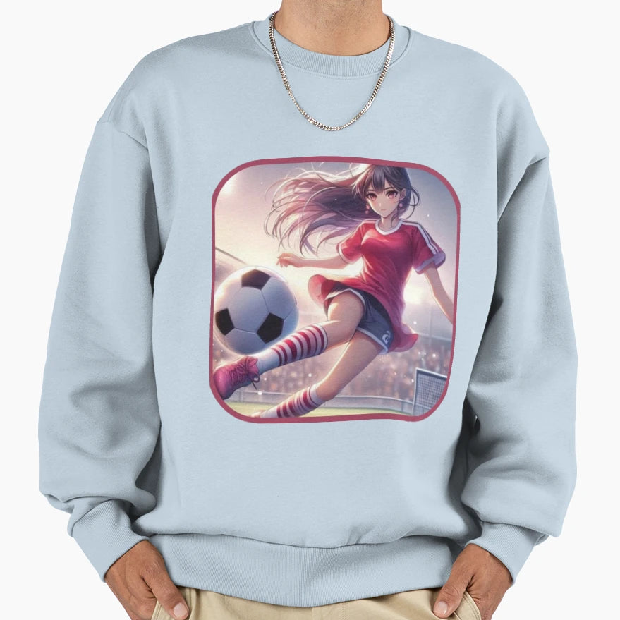 Power Field Football Player Art Sweatshirt - Minimalist Print for Adults - T-Shirt, Sweatshirt, Hoodie