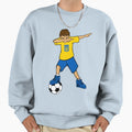 Dabbing Soccer Artwork Ukraine Sweatshirt - Fun Novelty Design for Adults - T-Shirt, Sweatshirt, Hoodie