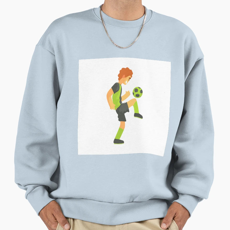 Football Player Ball Knee Isolated Sweatshirt - Graphic Print Unisex - T-Shirt, Sweatshirt, Hoodie