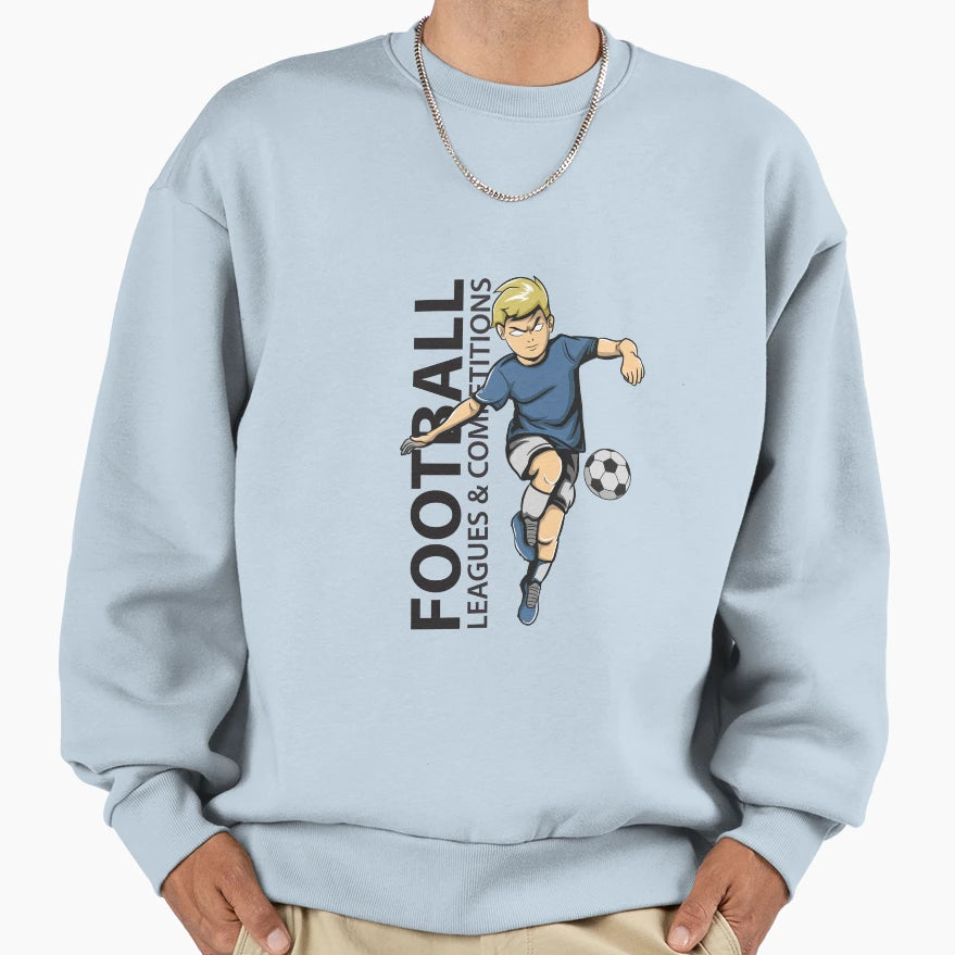 Football Leagues And Competition Sweatshirt - Minimalist Print for Adults - T-Shirt, Sweatshirt, Hoodie