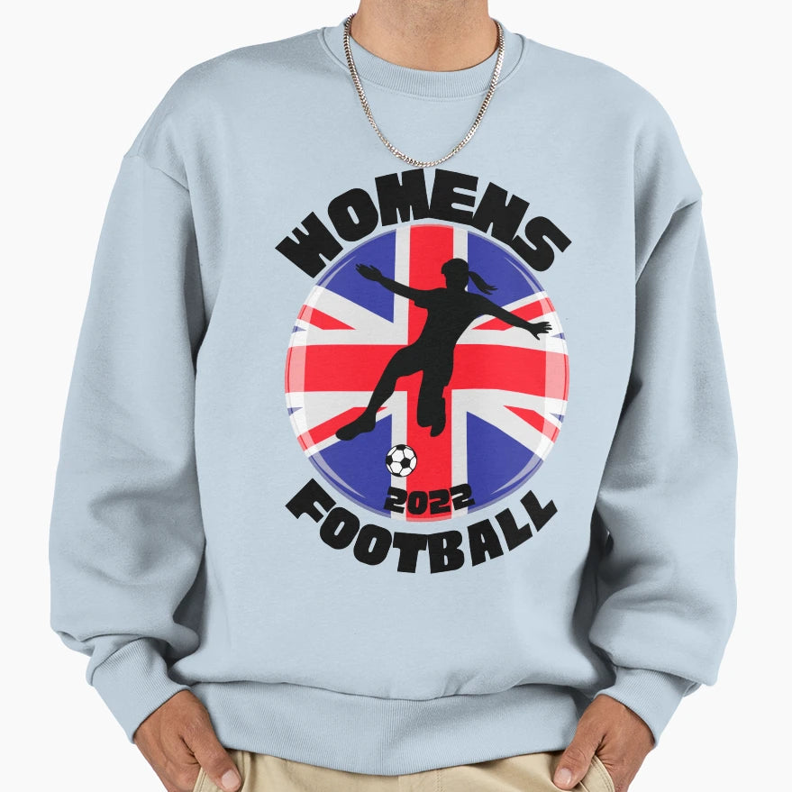England Womens Football Sweatshirt - Streetwear Style for Adults - T-Shirt, Sweatshirt, Hoodie