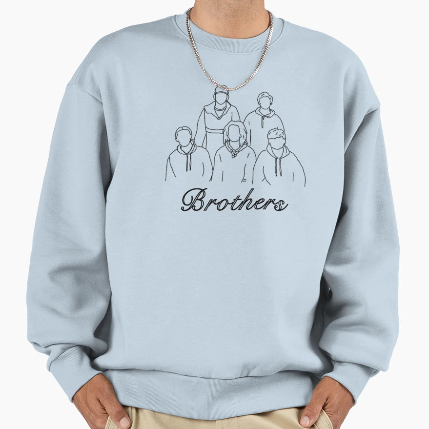 Brothers Sweatshirt - Unique Graphic for Adults - T-Shirt, Sweatshirt, Hoodie