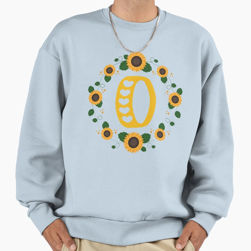 Monogram Letter O Sweatshirt - Novelty Apparel Unisex - T-Shirt, Sweatshirt, Hoodie