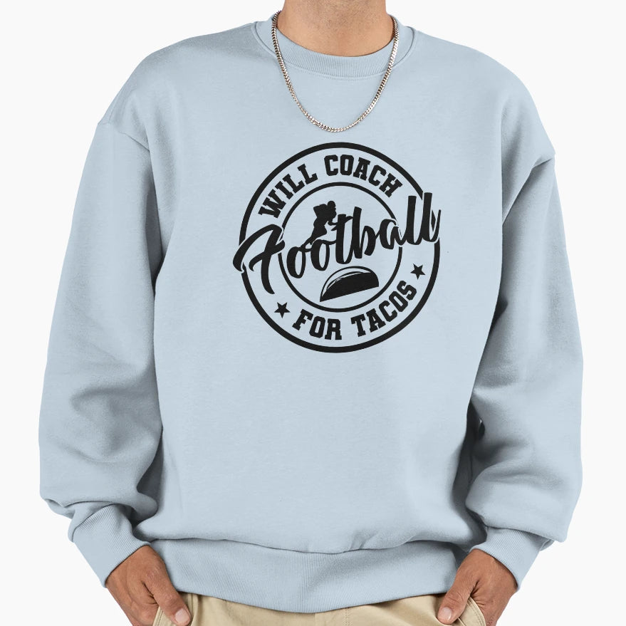 Sports Football Will Coach Sweatshirt - Aesthetic Graphic for Adults - T-Shirt, Sweatshirt, Hoodie