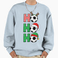 Ho Ho Ho Soccer Sweatshirt - Unique Graphic for Adults - T-Shirt, Sweatshirt, Hoodie