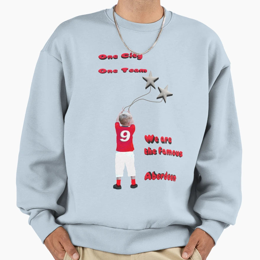 Aberdeen Fc 2 Stars Sweatshirt - Graphic Print Unisex - T-Shirt, Sweatshirt, Hoodie