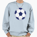Soccer Ball Navy Sweatshirt - Minimalist Print Men Women - T-Shirt, Sweatshirt, Hoodie