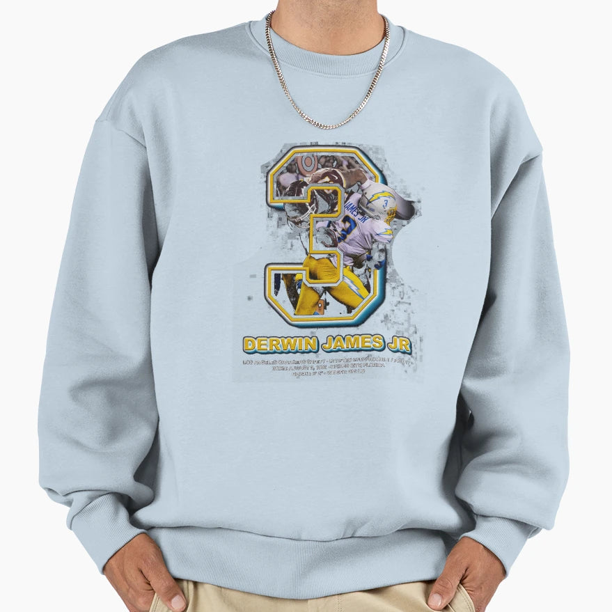 Derwin James Number Sweatshirt - Custom Art Print Men Women - T-Shirt, Sweatshirt, Hoodie