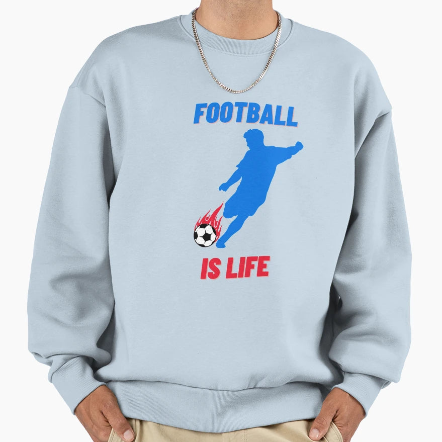 Coach Lasso Football Is Life Sweatshirt - Custom Art Print Men Women - T-Shirt, Sweatshirt, Hoodie