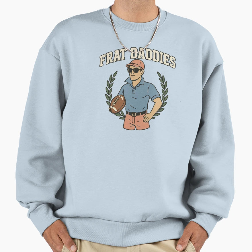 Frat Daddies Football Club Sweatshirt - Minimalist Print Men Women - T-Shirt, Sweatshirt, Hoodie