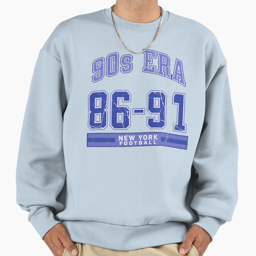 New York Football 1986 1991 90S Sweatshirt - Casual Everyday Wear Unisex - T-Shirt, Sweatshirt, Hoodie