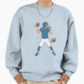 American Football Cartoon Sweatshirt - Unique Graphic for Adults - T-Shirt, Sweatshirt, Hoodie