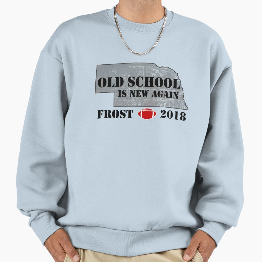 Frost Tees Frost Old School Nebraska T-Shirt - Unique Graphic Unisex - T-Shirt, Sweatshirt, Hoodie