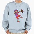 American Football Cartoon Sweatshirt - Novelty Apparel for Adults - T-Shirt, Sweatshirt, Hoodie