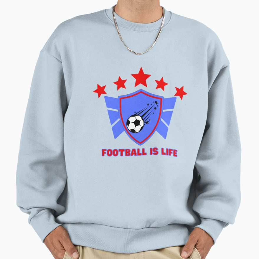 Football Is Life Coach Lasso Sweatshirt - Fun Novelty Design for Adults - T-Shirt, Sweatshirt, Hoodie