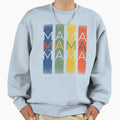 Mama Est 2025 Colorful Panels Sweatshirt - Casual Everyday Wear Unisex - T-Shirt, Sweatshirt, Hoodie