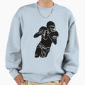 Football Player Hold Football Sweatshirt - Streetwear Style Unisex - T-Shirt, Sweatshirt, Hoodie
