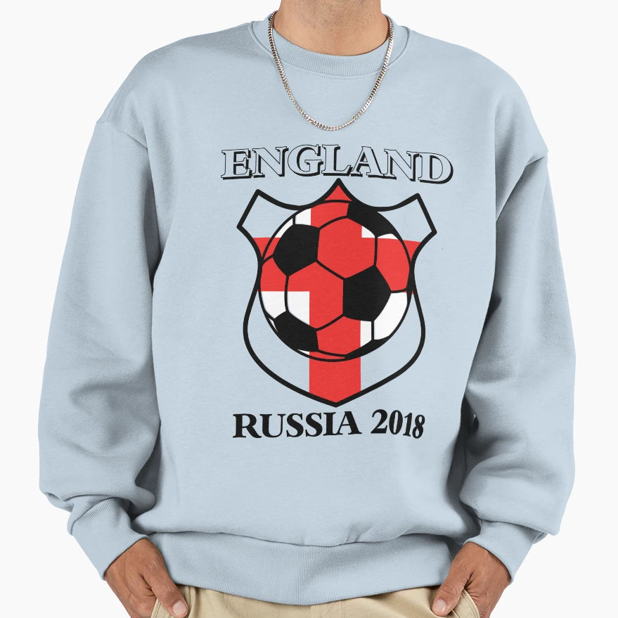 England 2018 World Cup Russia Football T-Shirt - Graphic Print Men Women - T-Shirt, Sweatshirt, Hoodie