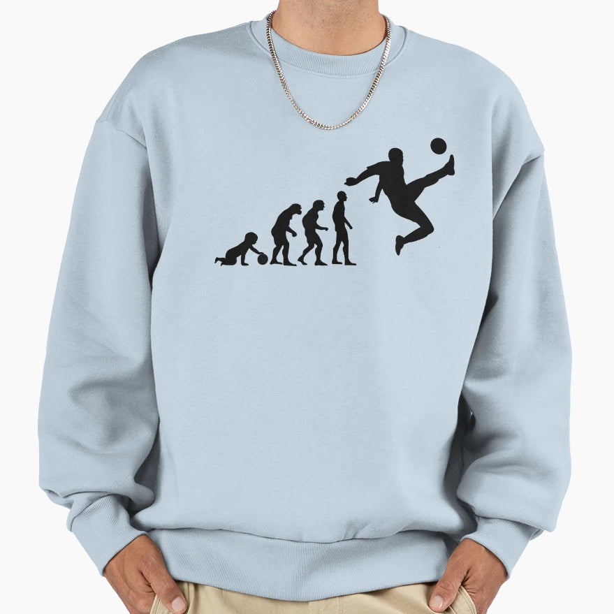 Football Evolution Sweatshirt - Graphic Print for Adults - T-Shirt, Sweatshirt, Hoodie