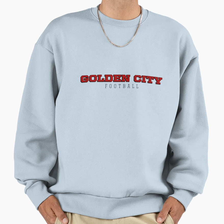 Golden City Football Sweatshirt - Minimalist Print Unisex - T-Shirt, Sweatshirt, Hoodie