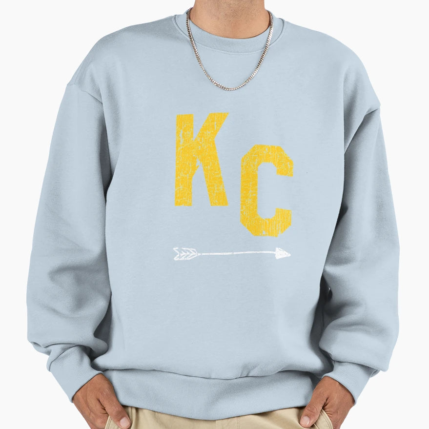 Kc Kansas City Fan Sweatshirt - Minimalist Print for Adults - T-Shirt, Sweatshirt, Hoodie