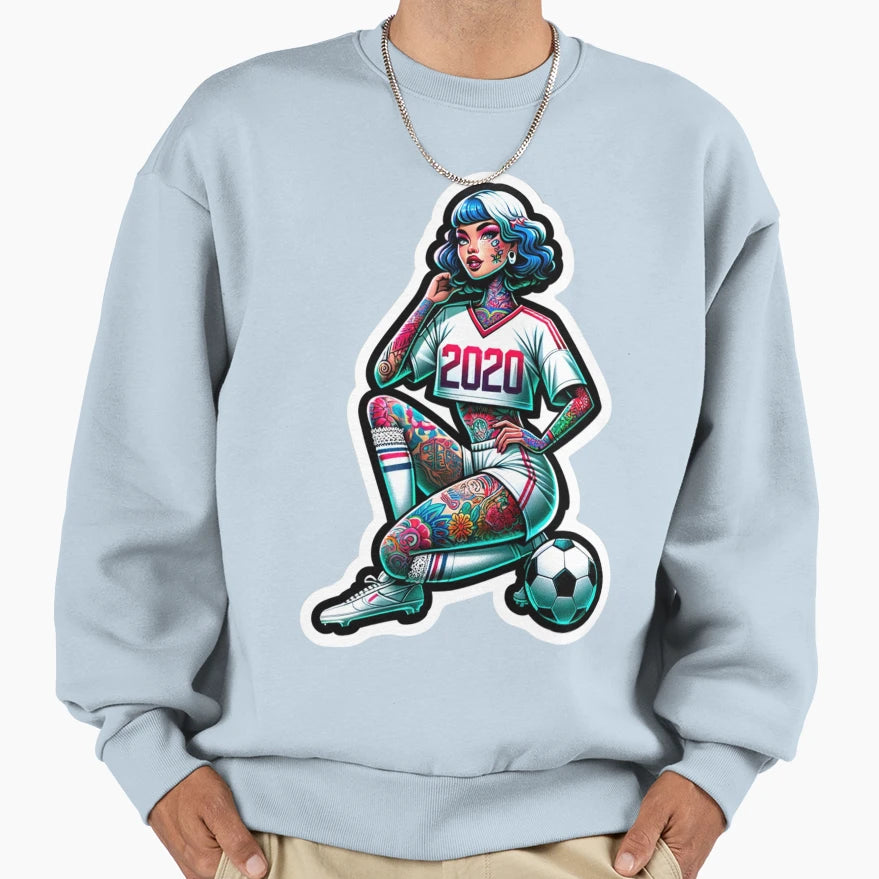Footie Player Sweatshirt - Unique Graphic Men Women - T-Shirt, Sweatshirt, Hoodie