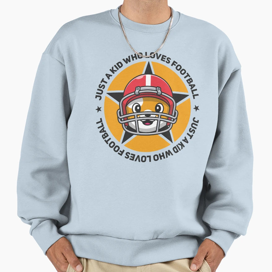 Just Who Loves Football Sweatshirt - Fun Novelty Design Unisex - T-Shirt, Sweatshirt, Hoodie