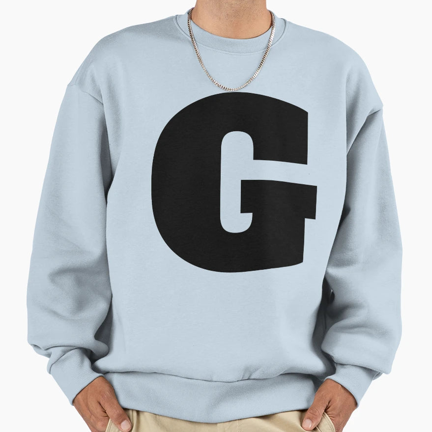 Alphabet G Uppercase Letter G Letter Sweatshirt - Aesthetic Graphic Unisex - T-Shirt, Sweatshirt, Hoodie