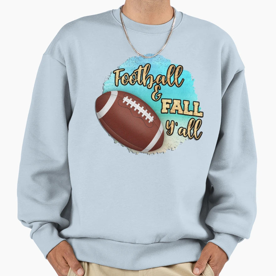 Football Fall Yall Sweatshirt - Aesthetic Graphic Unisex - T-Shirt, Sweatshirt, Hoodie
