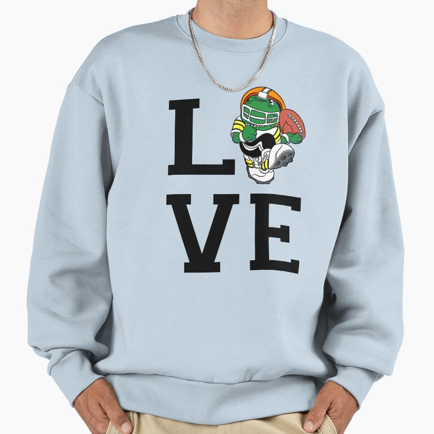 I Love Football Sweatshirt - Trendy Graphic for Adults - T-Shirt, Sweatshirt, Hoodie