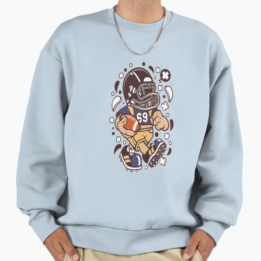 Football Sweatshirt - Aesthetic Graphic for Adults - T-Shirt, Sweatshirt, Hoodie