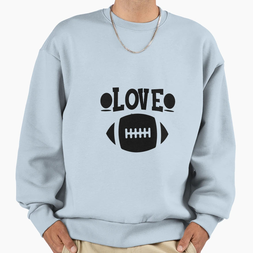 Love Football Funny Football Lovers T-Shirt - Graphic Print for Adults - T-Shirt, Sweatshirt, Hoodie