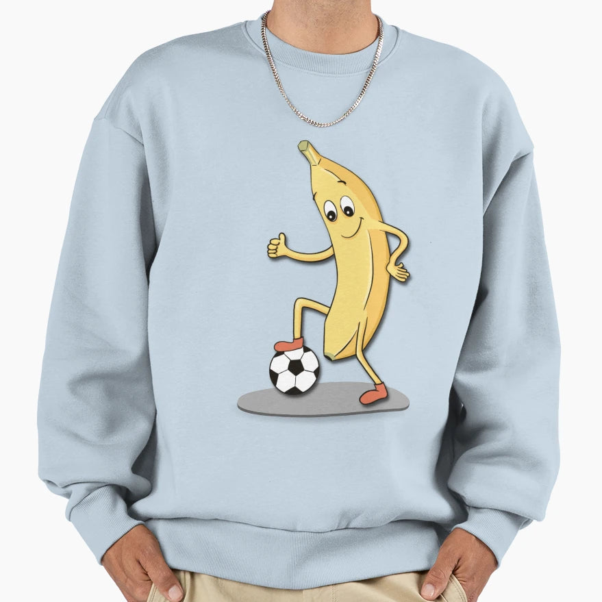Banana Football Funny Sweatshirt - Fun Novelty Design for Adults - T-Shirt, Sweatshirt, Hoodie