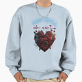Football Is My Valentine Sweatshirt - Minimalist Print Men Women - T-Shirt, Sweatshirt, Hoodie