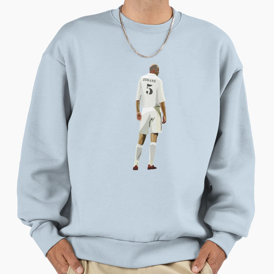 Football Legend Zinedine Zidane Sweatshirt - Unique Graphic Men Women - T-Shirt, Sweatshirt, Hoodie