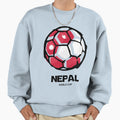 Nepal Football Country Flag Sweatshirt - Fun Novelty Design Men Women - T-Shirt, Sweatshirt, Hoodie