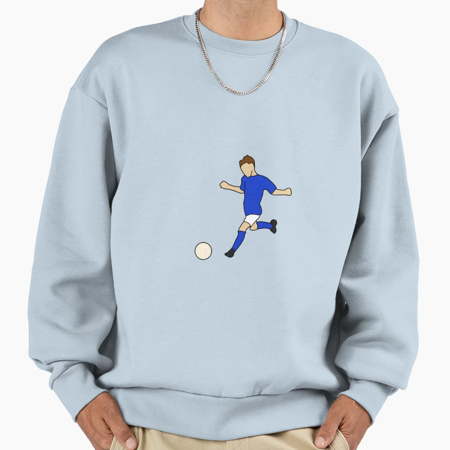 Footballer Soccer Player Sweatshirt - Graphic Print Unisex - T-Shirt, Sweatshirt, Hoodie