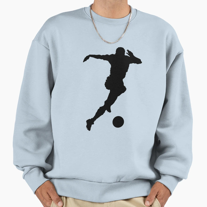 Athletic Soccer Kick Motion Sweatshirt - Trendy Graphic Men Women - T-Shirt, Sweatshirt, Hoodie