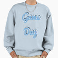 Blue And White Game Day Sweatshirt - Trendy Graphic Unisex - T-Shirt, Sweatshirt, Hoodie
