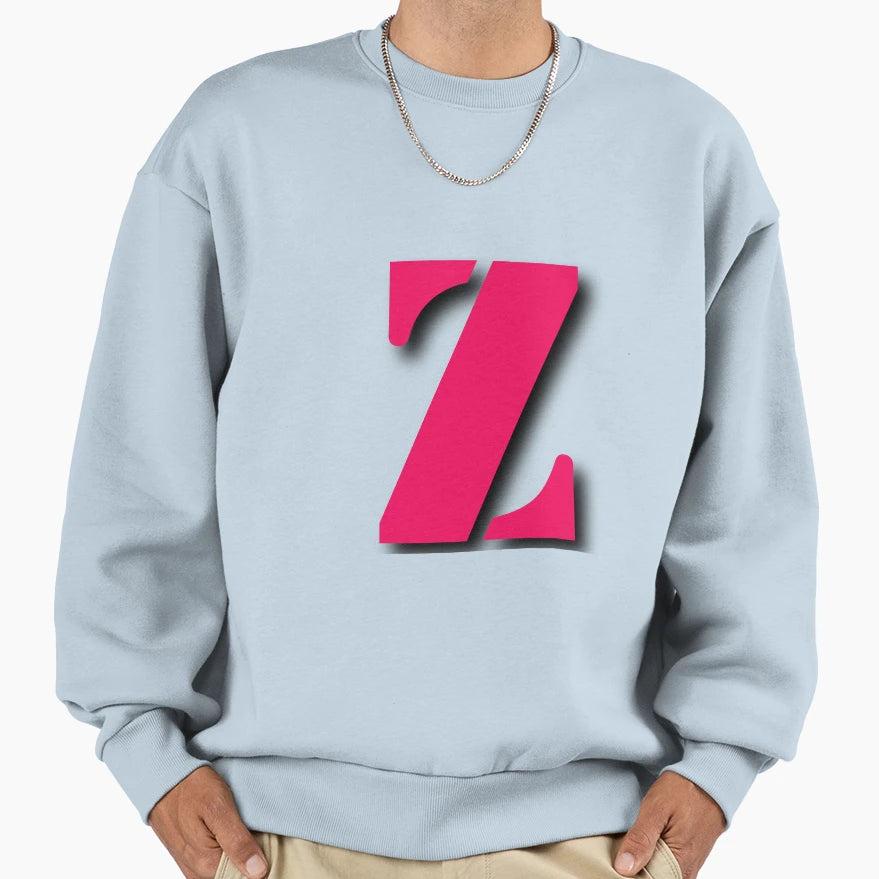 Letter Z Sweatshirt - Aesthetic Graphic for Adults - T-Shirt, Sweatshirt, Hoodie