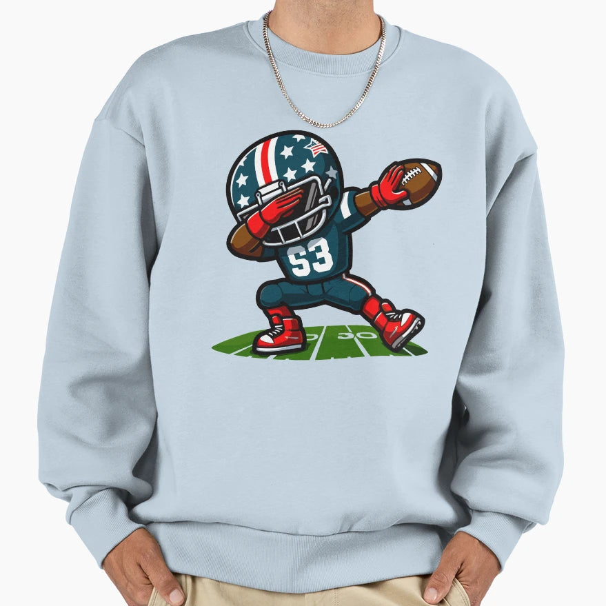 Dabbing American Soccer Player Sweatshirt - Custom Art Print Men Women - T-Shirt, Sweatshirt, Hoodie