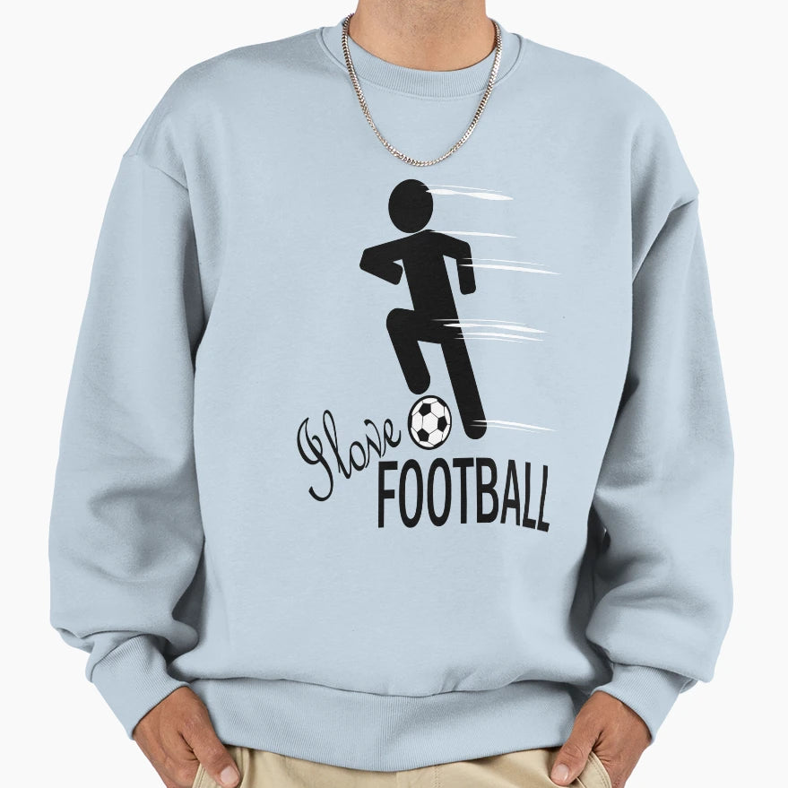 I Love Foorball Playground Ootball Cards Sweatshirt - Trendy Graphic Unisex - T-Shirt, Sweatshirt, Hoodie