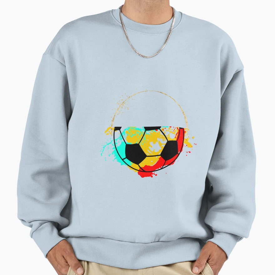 Soccer Ball Sweatshirt - Minimalist Print for Adults - T-Shirt, Sweatshirt, Hoodie
